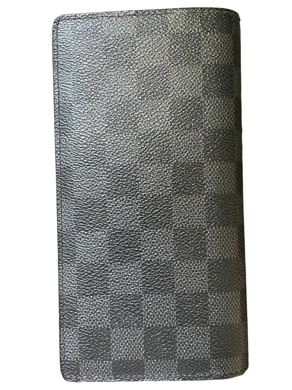 Louis Vuitton Portefeuille Black Damier Graphite Brazza Long Wallet